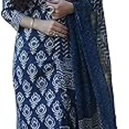 Women's Viscose Cotton Straight Printed 3Pc Kurta Set-picture-14