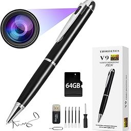 HIGSEEU 64GB Nanny Camera Pen, Portable Body Camera with 1080P, Loop Recording, Rechargeable Mini Cameras for Home, Office-27