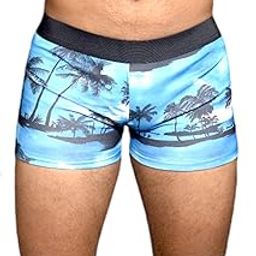 Swim Trunks/Shorts for Men, Regular Fit Spandex Printed Swim Jammer for Men | Swimming Shorts | Adjustable, Breathable, Quick Drying Ideal for Sports, Gym-image-91