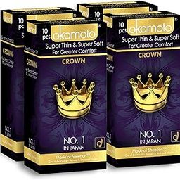 Okamoto Crown Condom | Japans Best Condoms For Men | Ultra Thin Condoms For Male | (Pack Of 4).-image-2