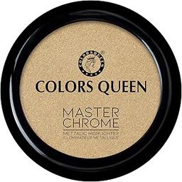 Colors Queen Master Chrome Metallic Highlighter | Long Lasting Illuminating Highlighter with Metallic Finish | Highly Pigmented, Lightweight Highlighter Palette for Face Makeup (02 - Boss Moves)-image-17