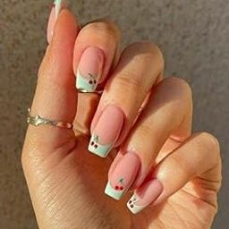 HALL OF NAILS 10 Pcs Artificial Reusa- Ble Press On Nail Set for Women, Fake Nails Set with Glue sticker and 1 Glue Stick, Mini filer, Nail Wipes, Cuticle Stick - B256-image-10
