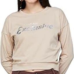 by Lifestyle Women Cotton Regular Fit Solid Sweatshirt-image-4