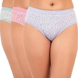 Women Anti Bacterial Bikini Panty - 100% Super Combed Cotton - Pack of 3 - No Marks Waistband, Moisture Wicking, Moderate Coverage-picture-49