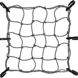 ViaTerra Reflective Bungee Tie Down Net (12" x 12") I Cargo net for Bike and Motorcycle Luggage I Essential Riding Accessories for Bikers-picture-7