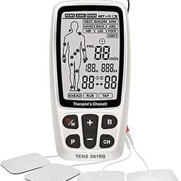 Therapist’s Choice® Rechargeable TENS3N1RB Combo TENS, EMS, Massage with Body Image Diagram Electrode Placement, with Belt Clip and Display Box.-image-82