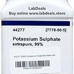 SRL Potassium Sulphate extrapure, 99%, 500gm, CAS 7778-80-5, Molecular Formula : K2SO4, Storage : Room Temperature, Shelf Life : 60 Months for laboratory and industrial use-47