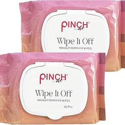 Pinch Me Wipe It Off Makeup Remover Wipes, Daily Cleansing Wipes Removes Waterproof Makeup Remover Paraben & Alcohol Free 25 Pieces of Wipes Per pack (Pack of 2)-image-92