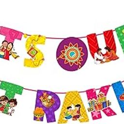 Zyozique® 'IT'S OUR 1ST RAKHI' Paper Banner, Rakhi Paper Banner | Happy Rakhi Decoration for Raksha Bandhan Festival Paper Banner | Raksha Bandhan Decoration Items for Rakhi-picture-30