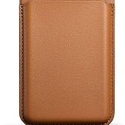 Magnetic Card Wallet Holder for iPhone, MagSafe Compatible with iPhone 16, 15, 14, 13, 12 Series, Brown-image-80