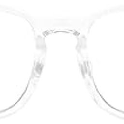 MIK Gaming Filter Transparent Square Eyeglasses for Eye Protection Men Women, Computer/Tablet/Laptop/Mobile/TV, Anti-blue & Anti eyestrain (Clear White)-image-86
