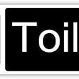 VVWV Toilets Sign Sticker for Public Hospital Clinic Office Hall Doctor Shop Home L X H 8.5 inch x 3 inch-picture-22