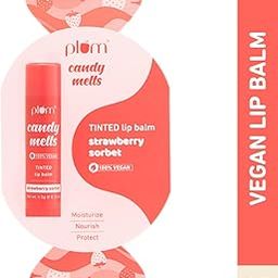 Plum Candy Melts Strawberry Sorbet Tinted Lip Balm | Moisturizes & Nourishes | Hydrates Dry & Chapped Lips | 100% Vegan | 4.5g-image-74