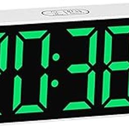 THE STYLE SUTRA Digital Clock Portable Practical Desktop Alarm Clock for Beside Office Teens Green-25