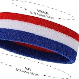 Style Along Multicoloured Outdoor Fitness Sports Sweatband Headband Yoga Gym Unisex Head Band (Unisex)-image-1