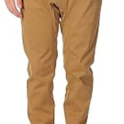 Men's Jogger Pants in Basic Solid Colors and Stretch Twill Fabric, Tobacco, Large-image-32
