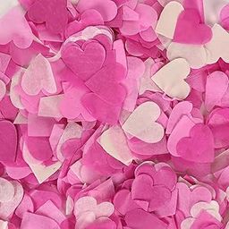 Kidsy Winsy Premium Tissue Paper Confetti1 Inch Heart (Pink, 50 gms/5000 Pcs)| Bigger Value Pack| Decoration Items for Birthday, Anniversary, Baby Shower| Party Decor for Balloon Decoration-image-50