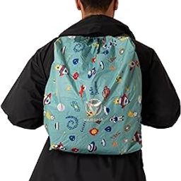 Varsha Dust and 100% Water Proof Backpack Cover for All Backpacks (20-40) Ltrs. (Space Print) (Coral Green)-image-34