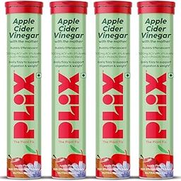 PLIX - THE PLANT FIX Probiotics+ Apple Cider Vinegar Effervescent Tablets|Helps Stimulate Metabolism & Improve Gut Health|With 10bn CFU|Pack of 4|For Men & Women, 4 count, 15 capsules-image-25