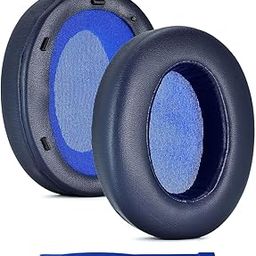 Street27® Earpads Cushion Compatible with Sony WH-XB910 XB910N Wireless Headphones, Ear Pads with Soft Protein Leather High-Density Noise Cancelling Memory Foam Replacement Earmuffs (Blue)-picture-5