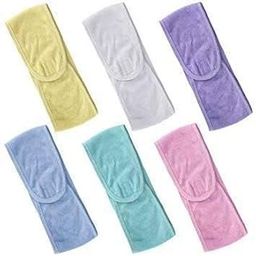 Polycotton Facial Headbands, Stretchable Elasticized Facial Band For Women Men,Facial Head Band Adjustable - Pack of 6 color may vary-picture-55
