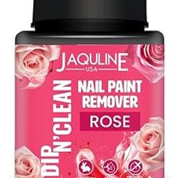 Jaquline USA Dip N' Clean Nail Polish Remover 80ml- Rose | Acetone, Paraben, Toluene & Phthalates Free-44