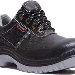 HILLSON Men Panther Steel Toe Isi And Ce Certified Dual Density Protective Footwear Safety Shoes With 200J Toe Cap(Steel Toe,9) Black-image-81