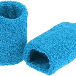 Enakshi Sports Basketball Badminton Unisex Cotton Sweatbands Wristbands light blue Sporting Goods | Outdoor Sports | Skateboarding & Longboarding | Clothing, Shoes & Accessories | Protective Gear-image-98