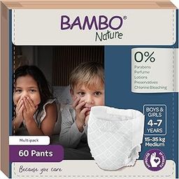 Bambo Dreamy Night Pants - Ultra Flexible Waistband, Ultra Absorbent Core Keeps Child And Bed Dry All Night, Pull Up Diaper, Soft, Breathable, All Round Protection, Kids Aged 4-7, 15-35kg, 60 Count-image-44