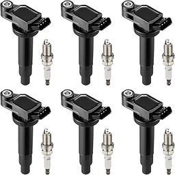 BDFHYK Ignition Coil Pack UF267 and Iridium Spark Plugs 4504 PK20TT Compatible with Lexus ES300 RX300 RX330 RX400 Toyota Avalon Camry Highlander Sienna Solara 3.0L 3.3L V6, Sets of 6-image-16