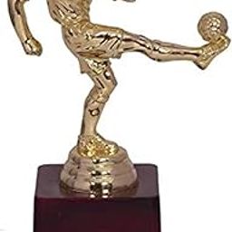 BE TREND Football Awards Trophies for School, College, University, Football Tournaments | Trophies for Football Sports Events & Tournament, Golden Football Trophy (Pack of 1)-image-48