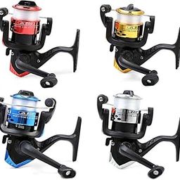 Spinning Fishing Reel Heavy Duty Plastic & Metal Spincast Wheel | Right & Left Grip Type Interchangeable Metal Shaft Handle Smooth 5.2:1 Gear Ratio | Jm200 Reel-image-64