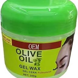 RAMPKD Olive Hair Wax Moisturizing Styling Gel Olive Oil Gel Edge Control Olive Oil Hair Wax Gel for Curly Hair Gel Braid Control Cream for Styling Olive Oil for Hair Edge Control - (300Gm)-image-36