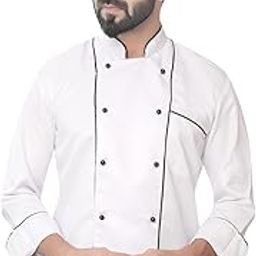 Double Piping Chefcoat For Men's-image-45