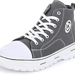 Men's Canvas Mid Top Ankle Sneakers Boots-image-14