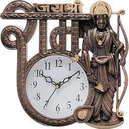 Analog Latest Stylish New Models Wall Clock with Pendulum for Home Living Room Hall Bedroom (Size Height 25 CM X Width 20 CM)- 61slvvcr1 (Copper)-image-95