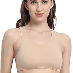 Denice Crop Top Style - Soft and Comfortable Beginner Bra, Cotton Sports Bra for Women with Broad Straps, Double Layered Front Panels for Maximum Support and Comfort-picture-6