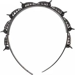 Sweet doll Hair Twister Hair Band Headband With Clip Hair Styling Fashion Double Bangs Hairstyle Hairpin Headband For Women Double Bangs Clip Hair Band (Black)-image-11
