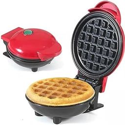 SEVYA FASHION Mini Waffle Maker : Stainless Steel Non-Stick Electric Waffle Maker Machine for Individual Belgian Waffles, Pan Cakes, Paninis Or Other Snacks Home Appliances-picture-2