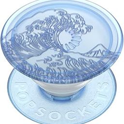 PopSockets Plant-Based Phone Grip with Expanding Kickstand, PopSockets for Phone - Translucent Ocean-12