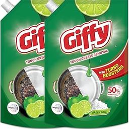 Giffy Green Lime & Active Salt Concentrated Dish Wash Gel by Wipro, 900 ml-image-7