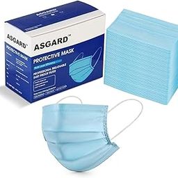 ASGARD Melt-Blown Fabric Disposable Face Mask with Nose Clip (Blue, Pack of 100) for Unisex-23