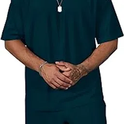 vogaan Men's T-Shirt and Shorts Set | Top & Shorts Night Suits Set | Night Wear for Men | Holiday Outfits for Men's-picture-3