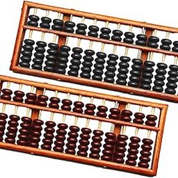 Fashion My Day 13 Digits Rods Chinese Wood Bead Arithmetic Abacus Yellow Beads-image-9