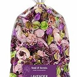 Soul & Scents Lavender Potpourri | Dried Flowers | Fine-Living | Natural Decoration | Mood Enhancer | Perfect for Home Decor, Gifts, and Aromatherapy | Made in India | 140gm-image-3