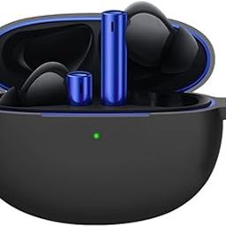 Mavro Silicone Case Cover Compatible with Realme Buds Air 3 (Earbuds Not Included) (Black)-picture-21