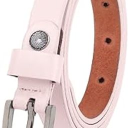 Women's Leather Belt (Formal/Casual) (Colour Pink) Buckle Adjustable Size Genuine Original Leather (PINK4114)-image-47