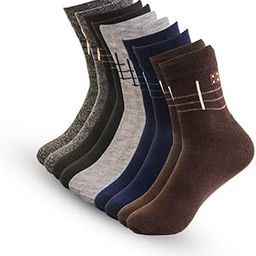 Socks for Men & Women | Ankle Length |Odour-Free, Breathable & Moisture Absorbent |Ideal for All Day Wear, Free Size| Socks for Unisex-Pack of 5 Assorted Colors with Subtle Patterns-72