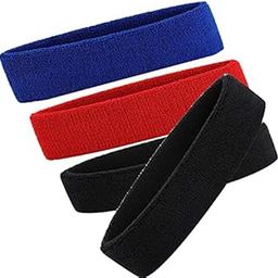 R-LON Workout Headband for Women & Men - Moisture Wicking & Non-Slip Exercise Hairband or Sports Sweatband -Ideal for All Sports Like Tennis, TT, Badminton, Running and Yoga (4 PC) a45-image-67