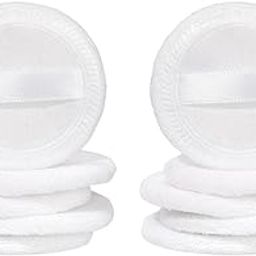 Enakshi® 10Pcs Cotton Makeup Powder Puff with Strap Blush Powder Blending Puff White|Health & Beauty | Makeup | Makeup Tools & Accessories | Sponges Applicators & Cotton-image-100